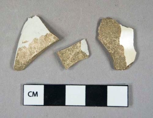 Ceramic, refined earthenware, creamware and whiteware body sherds