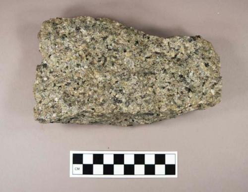 Granite fragment, possibly cut