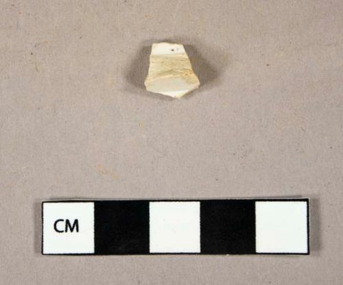 Ceramic, earthenware, white ironstone, base sherd