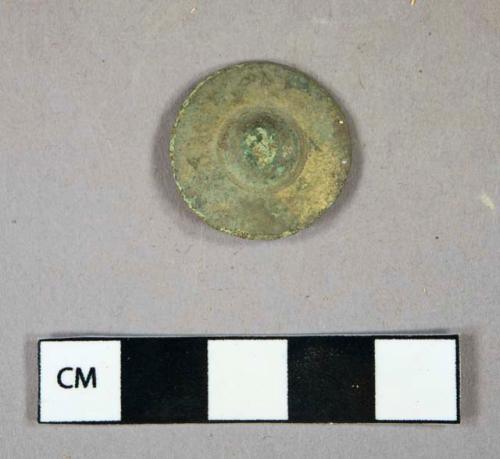 Metal, copper alloy, stamped button