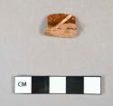 Ceramic, earthenware, redware, lead glaze, slip decorated, body sherd