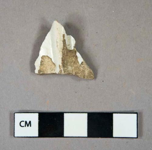 Ceramic, refined earthenware, pearlware base sherd