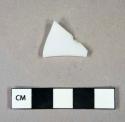 Glass, milk glass rim fragment
