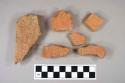 Brick fragments, possible roofing tile