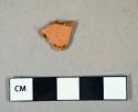 Ceramic, coarse earthenware, glazed redware body sherd