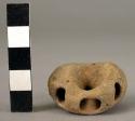 Small pottery vessel - zoomorphic lug handles, coarse tempered