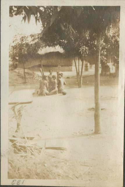 Group of women pounding grain