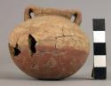 Miniature two-handled pottery jar - Painted Handled ware