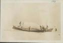 French soldier's boat on the Chari River