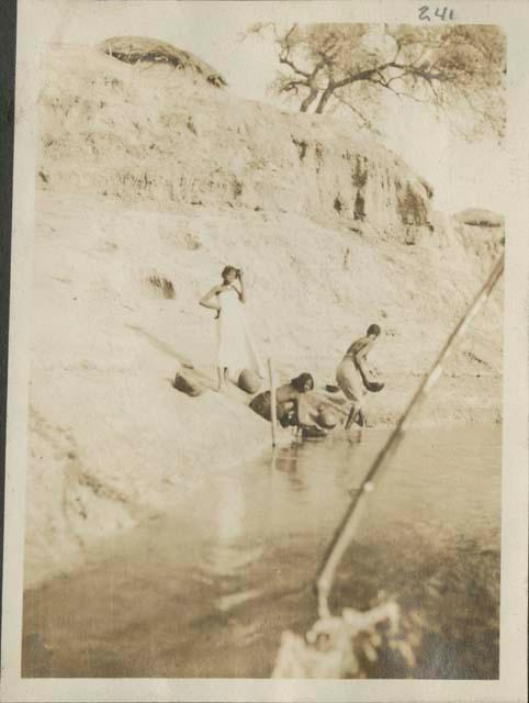 Women fetching water