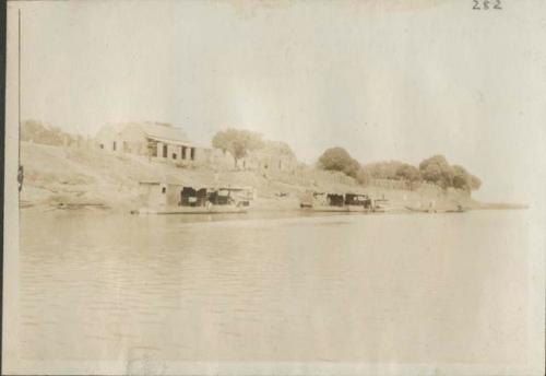 View of Fort Lamy from on the Chari River