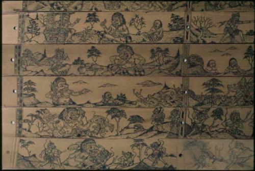 Loutar manuscript - Kumbakarna story, Ramayana