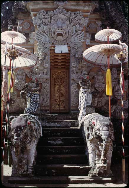 Temple gate and door