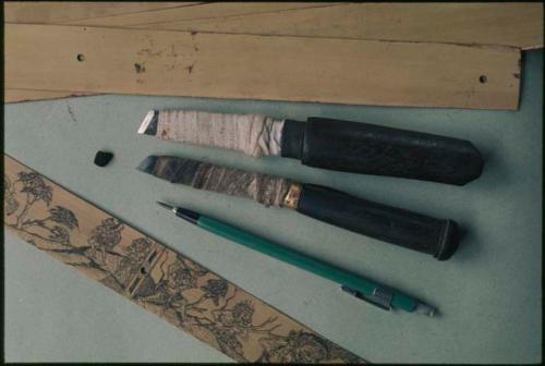 Tools for making lontar