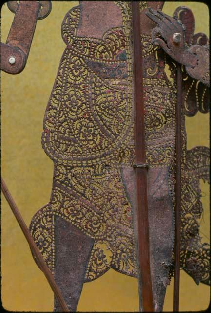 Wayang Kulit "Ardjuna" detail