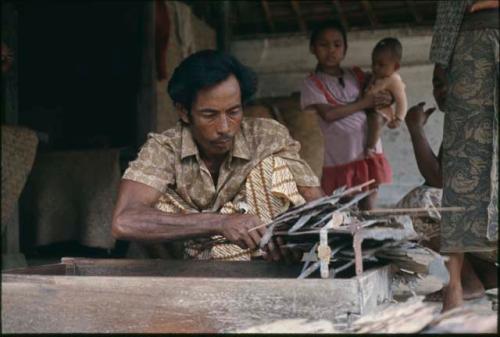 Sorting Wayang Kulit puppets