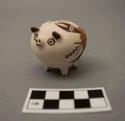 Polychrome-on-white Pig (A) with two piglets (B) & (C)