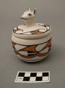Polychrome Bowl (A) with Lid (B)