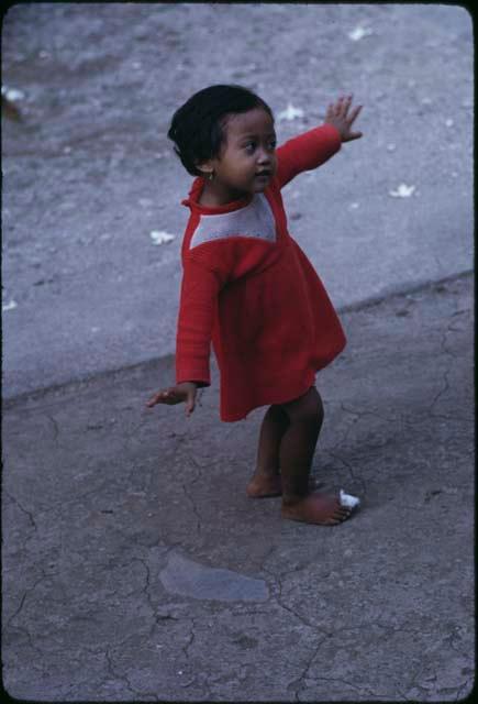 A child dancing