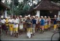 Marching group of musicians