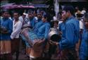 Marching group of musicians