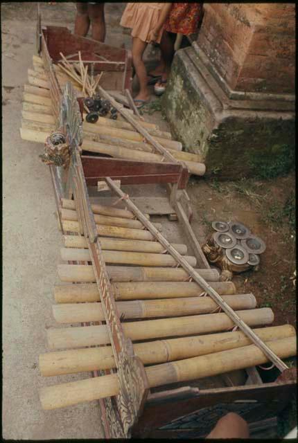 Gamelan on floor