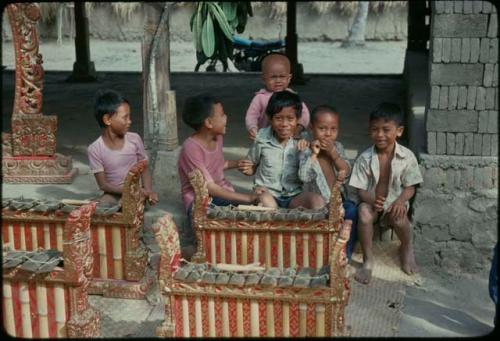 Group of children with instruments