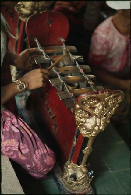 Gamelan being played