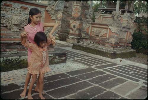 Teaching a child dancing