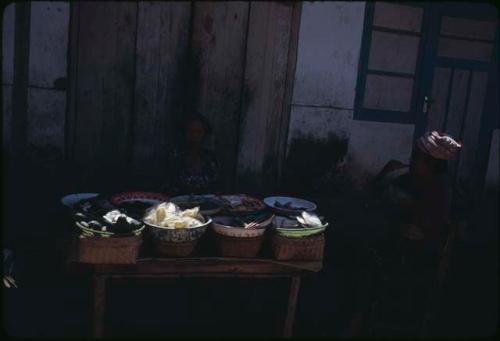 Street vendor selling food