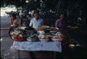 Street vendors selling food