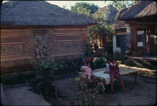 Building with decorated wall