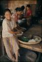 Woman preparing food