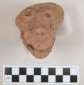 Pottery animal head - fragment of effigy head