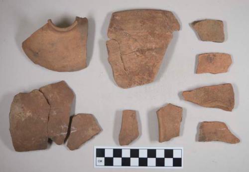 Polychrome I potsherds, eroded, smooth thin paste