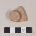 Red bodied earthenware base sherd, unslipped