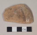 Coarse red bodied earthenware rim sherd, unslipped