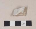 Undecorated ironstone base sherd