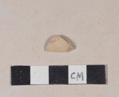 Unsmoked pipe bowl fragment with incised cartouche