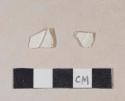 Molded pearlware body sherds; two sherds crossmend