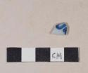 Flow blue pearlware body sherd