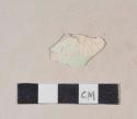 Green shell edge pearlware rim sherd