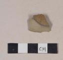 Brown salt glaze stoneware body sherd