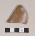 Gray bodied, brown slipped stoneware body sherd