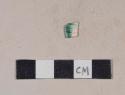 Green shell edge pearlware rim sherd