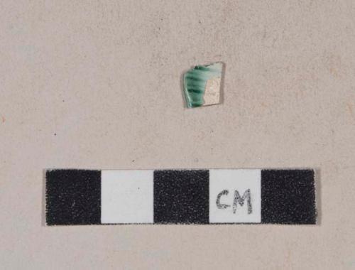 Green shell edge pearlware rim sherd