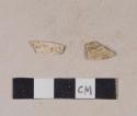 Unidentified refined earthenware body sherds, missing all glaze