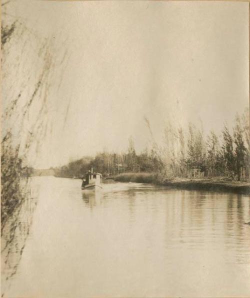 Riverboat in a canal