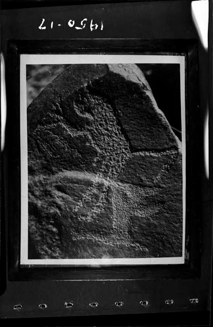 Petroglyph of a baboon