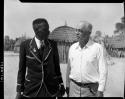 Chief Nehemiah standing with Laurence Marshall